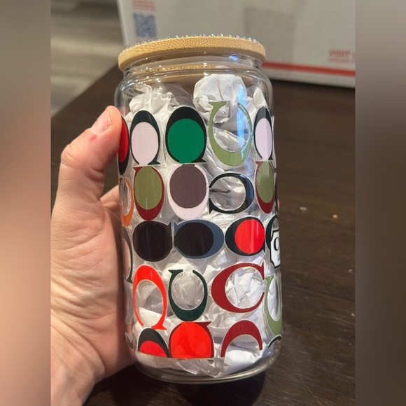 Coach Colorful Glass Jar with Lid - Picture 4 of 7